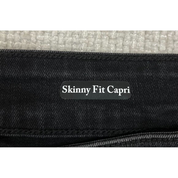 NEW Judy Blue Skinny Fit Capri Jeans Women's 24W Stretch Black Denim 41x20 - Picture 4 of 11
